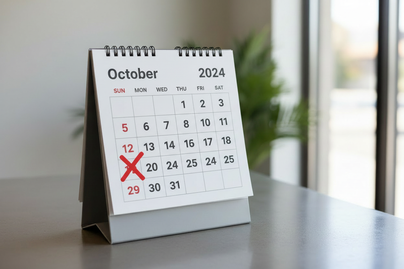 Make the X smaller so its only covering one of the days