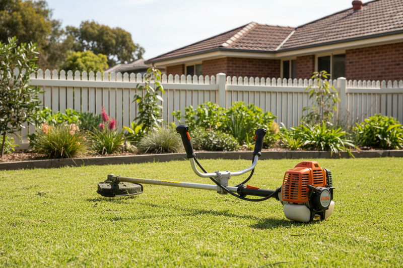 New image of a wipper snipper in a backyard